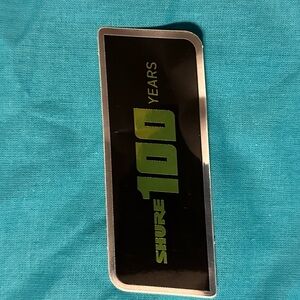 Shure Silver and Black Commemorative Plaque